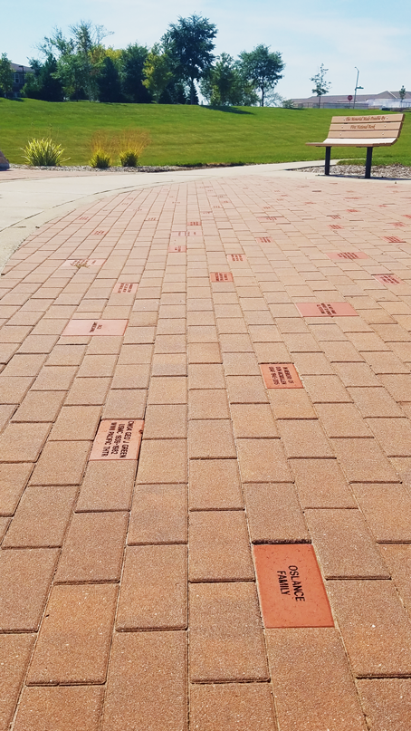 Veterans memorial Brick Plaza