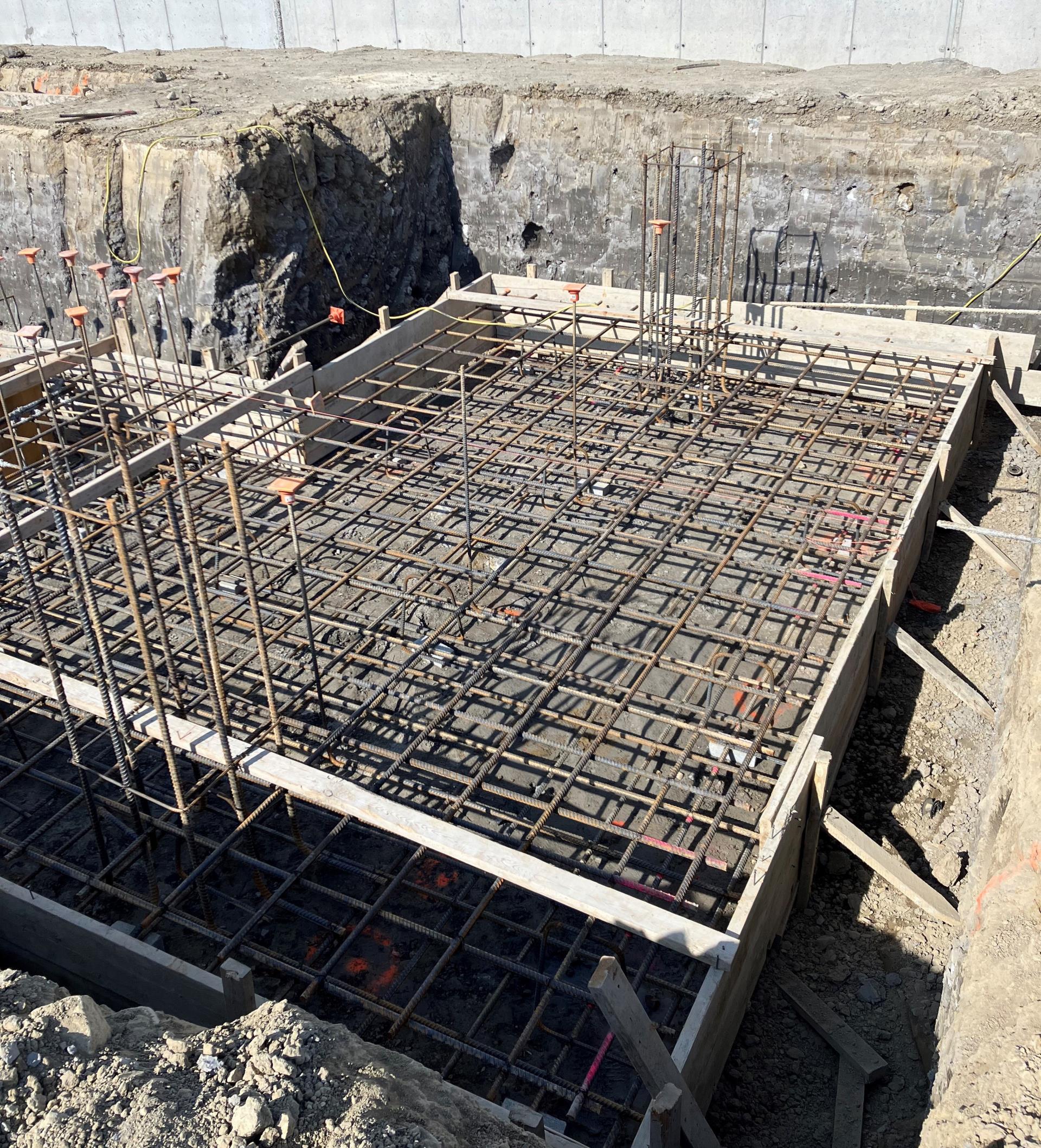 Elevator Pit Reinforcing Rod