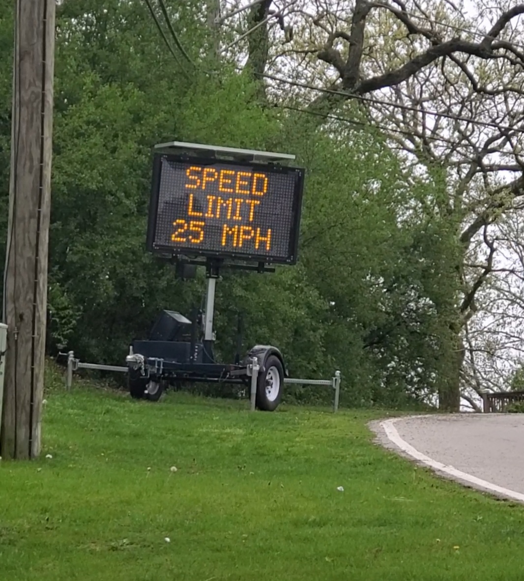 Speed Trailer Sign