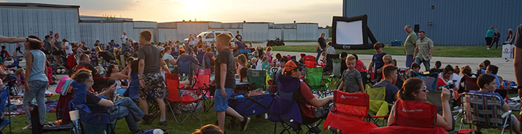 Movie Night at the Airport Banner