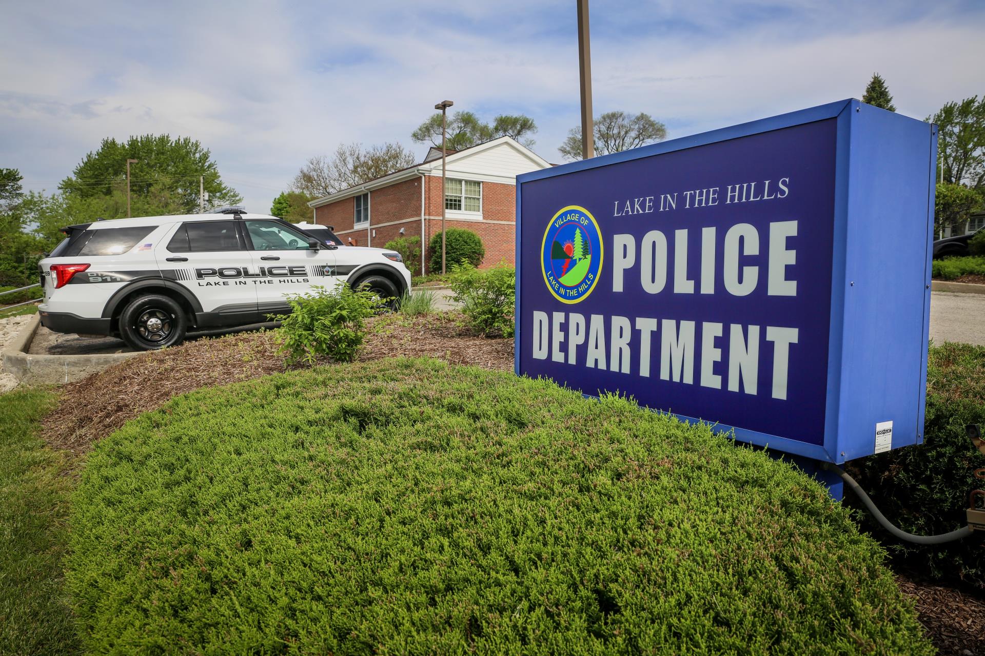 Police Department Entrance Sign